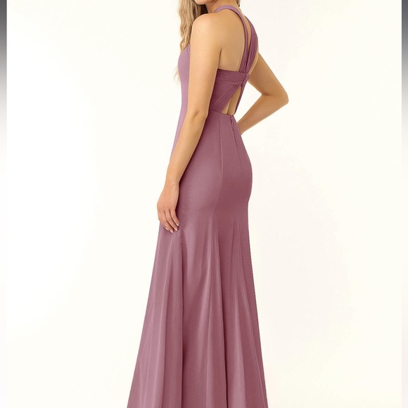 AZAZIE RUE
A-Line Pleated Chiffon Floor-Length Dress - Picture 3 of 4